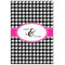 Houndstooth w/Pink Accent 20x30 - Canvas Print - Front View