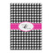 Houndstooth w/Pink Accent 20x30 - Matte Poster - Front View