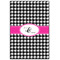 Houndstooth w/Pink Accent 20x30 Wood Print - Front View