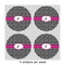 Houndstooth w/Pink Accent 4" Multipurpose Round Labels - Sheet