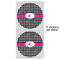 Houndstooth w/Pink Accent 5" Multipurpose Round Label - Sheet