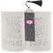 Houndstooth w/Pink Accent Bookmark with tassel - In book