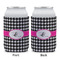 Houndstooth w/Pink Accent Can Sleeve - APPROVAL (single)