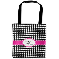 Houndstooth w/Pink Accent Auto Back Seat Organizer Bag (Personalized)