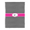 Houndstooth w/Pink Accent Comforter - Twin - Front