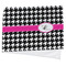 Houndstooth w/Pink Accent Cooling Towel- Main