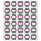 Houndstooth w/Pink Accent Drink Topper - XSmall - Set of 30