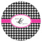 Houndstooth w/Pink Accent Drink Topper - XSmall - Single