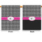 Houndstooth w/Pink Accent Garden Flags - Large - Double Sided - APPROVAL