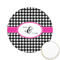 Houndstooth w/Pink Accent Icing Circle - Small - Front