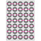 Houndstooth w/Pink Accent Icing Circle - XSmall - Set of 35