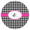 Houndstooth w/Pink Accent Icing Circle - XSmall - Single