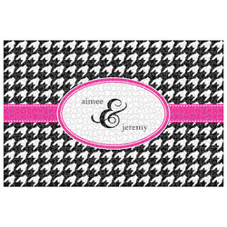 Houndstooth w/Pink Accent Jigsaw Puzzle - 1000-piece (Personalized)