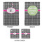 Houndstooth w/Pink Accent Large Gift Bag - Approval