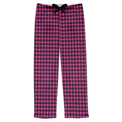 Houndstooth w/Pink Accent Mens Pajama Pants - S