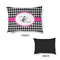 Houndstooth w/Pink Accent Outdoor Dog Beds - Small - APPROVAL