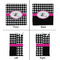 Houndstooth w/Pink Accent Party Favor Gift Bag - Gloss - Approval