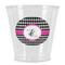 Houndstooth w/Pink Accent Plastic Shot Glasses - Front/Main