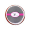 Houndstooth w/Pink Accent Printed Icing Circle - XSmall - On Cookie