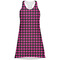 Houndstooth w/Pink Accent Racerback Dress - Front