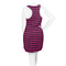 Houndstooth w/Pink Accent Racerback Dress - On Model - Back