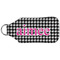 Houndstooth w/Pink Accent Sanitizer Holder Keychain - Large (Back)