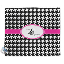 Houndstooth w/Pink Accent Security Blanket (Personalized)