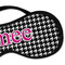 Houndstooth w/Pink Accent Sleeping Eye Mask - DETAIL Large