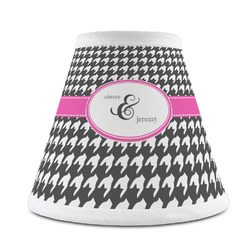 Houndstooth w/Pink Accent Chandelier Lamp Shade (Personalized)