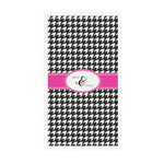 Houndstooth w/Pink Accent Guest Paper Towels - Full Color - Standard (Personalized)