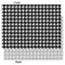 Houndstooth w/Pink Accent Tissue Paper - Heavyweight - Large - Front & Back