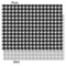 Houndstooth w/Pink Accent Tissue Paper - Lightweight - Medium - Front & Back