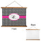 Houndstooth w/Pink Accent Wall Hanging Tapestry - Landscape - APPROVAL