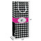 Houndstooth w/Pink Accent Wine Gift Bag - Dimensions