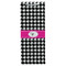 Houndstooth w/Pink Accent Wine Gift Bag - Gloss - Front