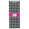 Houndstooth w/Pink Accent Wine Gift Bag - Matte - Front
