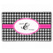 Houndstooth w/Pink Accent XXL Gaming Mouse Pads - 24" x 14" - APPROVAL