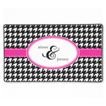 Houndstooth w/Pink Accent XXL Gaming Mouse Pad - 24" x 14" (Personalized)