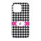 Houndstooth w/Pink Accent iPhone 13 Case - Back