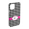 Houndstooth w/Pink Accent iPhone 15 Pro Case - Angle