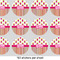 Pink Monsters & Stripes 1" Multipurpose Round Labels - Sheet