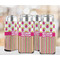 Pink Monsters & Stripes 12oz Tall Can Sleeve - Set of 4 - LIFESTYLE