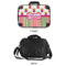 Pink Monsters & Stripes 15" Hard Shell Briefcase - APPROVAL