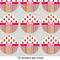 Pink Monsters & Stripes 2" Multipurpose Round Labels - Sheet