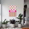 Pink Monsters & Stripes 20x30 - Canvas Print - In Context