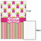 Pink Monsters & Stripes 20x30 - Matte Poster - Front & Back