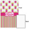 Pink Monsters & Stripes 24x36 - Matte Poster - Front & Back