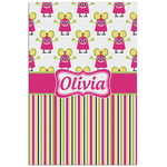 Pink Monsters & Stripes Poster - Matte - 24x36 (Personalized)