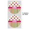 Pink Monsters & Stripes 5" Multipurpose Round Label - Sheet