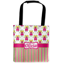 Pink Monsters & Stripes Auto Back Seat Organizer Bag (Personalized)